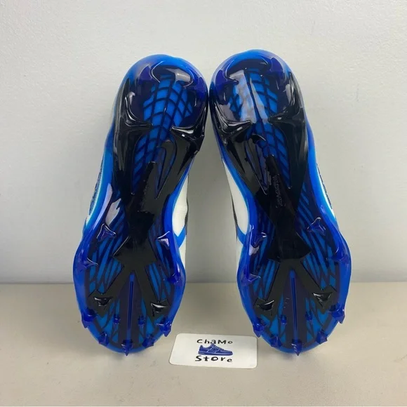Nike Alpha Menace Elite 3 White Blue Football Cleats CT6648-101 Men's Size - Picture 7 of 11